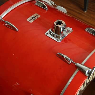 RARE Yamaha Tour Custom 8000 - red wood 24" Bass Drum image 2