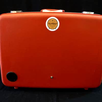Pan American Drum Company 16" Full Bass OshKosh Electric Suitcase Kick Drum 2018 Vintage Orange image 4