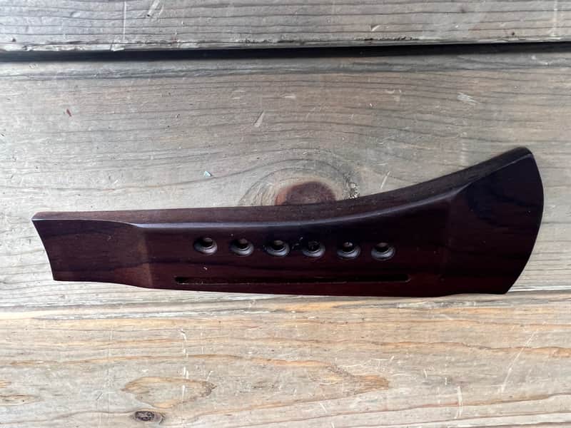Tricked Out Guitar Acoustic Guitar Bridge Modern Style Rosewood   [DH10] image 1