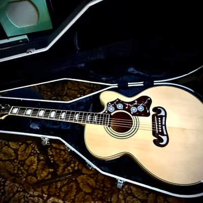 Epiphone EJ200SCE Super Jumbo - Natural inc h.case image 2