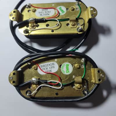 EVH Wolfgang Special Pickups – Bridge & Neck Pair - Zebra - OEM BHK image 2