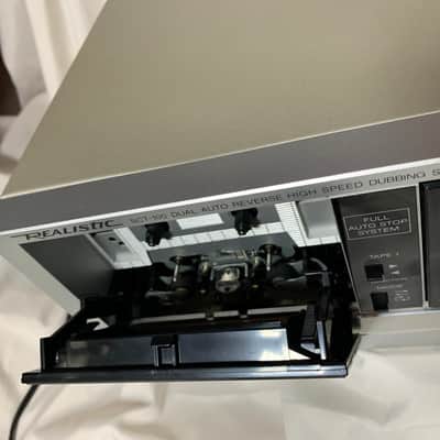Realistic SCT-100 Stereo Dual Deck Cassette Player Recorder POWERS UP~PARTS ONLY image 8