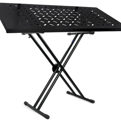 Rockville RKS30X Double X Braced Keyboard Stand with Shelf to Turn Into DJ Table image 1