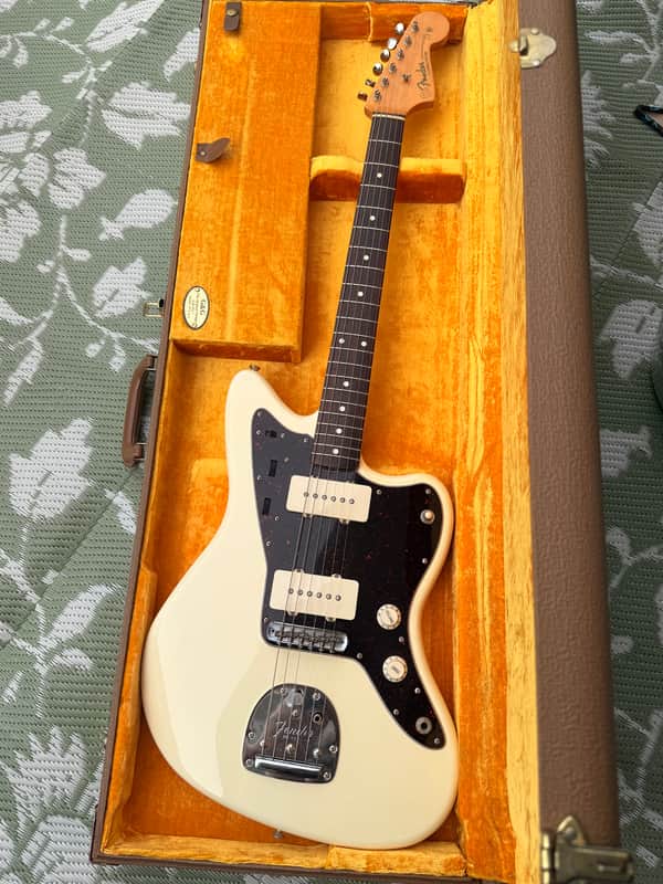 1999 Fender AVRI Jazzmaster Olympic White image 1