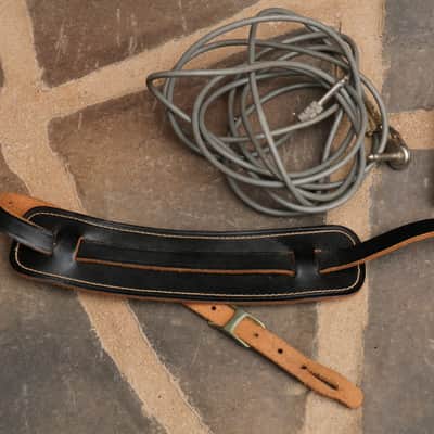 1960's Gibson String pack box + vintage cable and leather strap image 5
