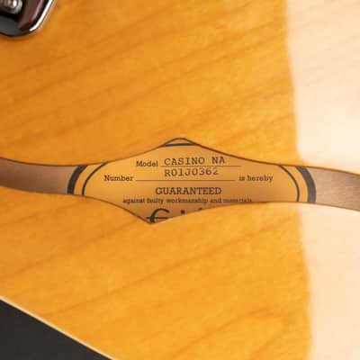 2001 Epiphone Casino Reissue - Natural | Korea Peerless Hollowbody P-90 Pickups 2.6kg | OHSC image 15