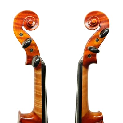 Handmade 1/4 Violin Outfit–One Piece Back,European Tonewood, Rich Tone, Case&Bow image 3