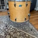 Ludwig 1972 Classic 18”x16" Floor Tom (3-Ply) with Pointed Blue/Olive Badge 1969 - 1976 - Thermogloss Maple Lacquer