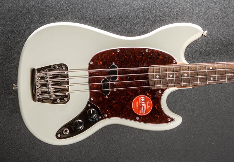 Squier Classic Vibe 60’s Mustang Bass - Olympic White image 1