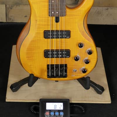 YamahaTRBX604FM Electric Bass Guitar Matte Amber image 8
