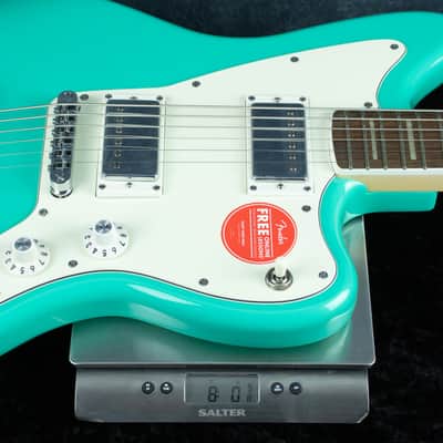 Squier Paranormal Baritone Jazzmaster HH Sea Foam Green ISSD26003202 image 6