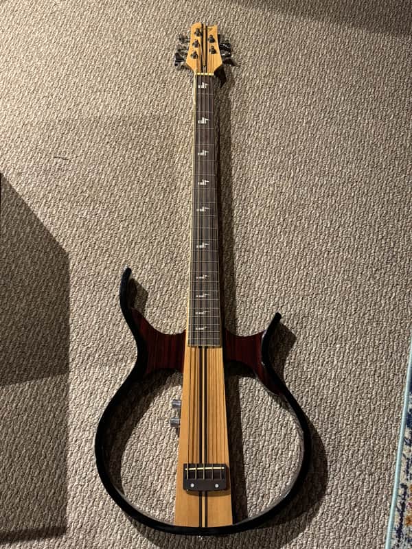 Sojing Bass Guitar - Stained Wood image 1