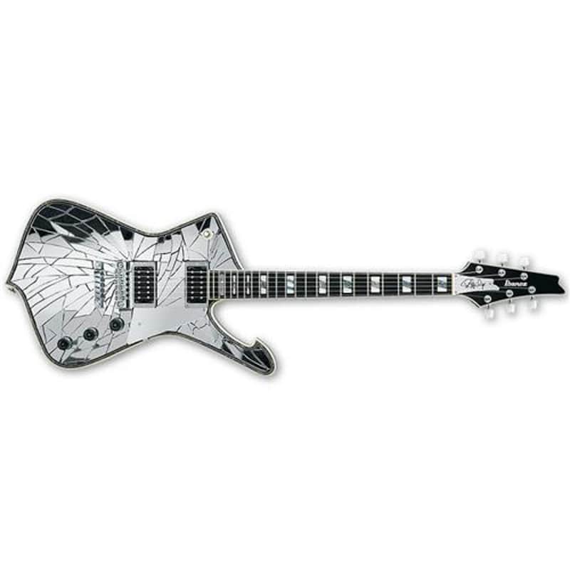 Ibanez Paul Stanley Signature Series PS1CM Electric Guitar, Bound Ebony Fretboard, Chrome image 1