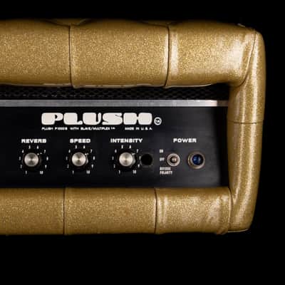 Used Vintage 1960's Plush P1000S Tuck & Roll Gold Tube Guitar Amp Head image 5