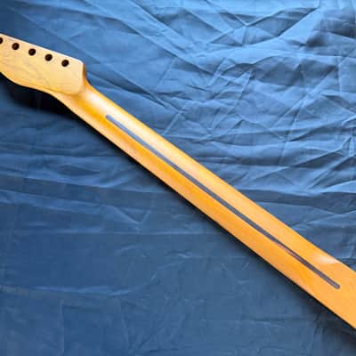 BMC Guitar Neck Tele® Telecaster® 22 Fret Maple MOP Block Inlays Bound With Rosewood Fingerboard Nitro Lacquer 2025 - 9.5 Radius   [TN110] image 6