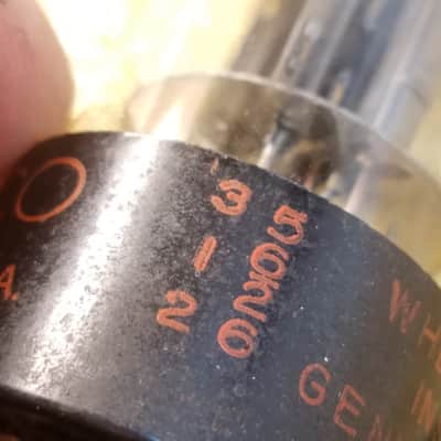 Sylvania 0% perfect Matched Pair (2) 6SN7GTB tNOS AT1000 TESTED Vacuum Tubes T9 Tall glass Chrome top angled T plate dual triode 1956-1957 image 15