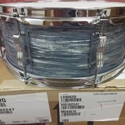 Ludwig *Pre-Order* Legacy Mahogany Vintage Blue Oyster Jazz Fest 5.5x14" Snare Drum w/Internal Muffler | Made in the USA | NEW | Special Order | Authorized Dealer image 6