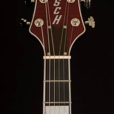 Gretsch G6134TFM-NH Nigel Hendroff Signature Penguin 2022 - Dark Cherry Metallic Flame image 6