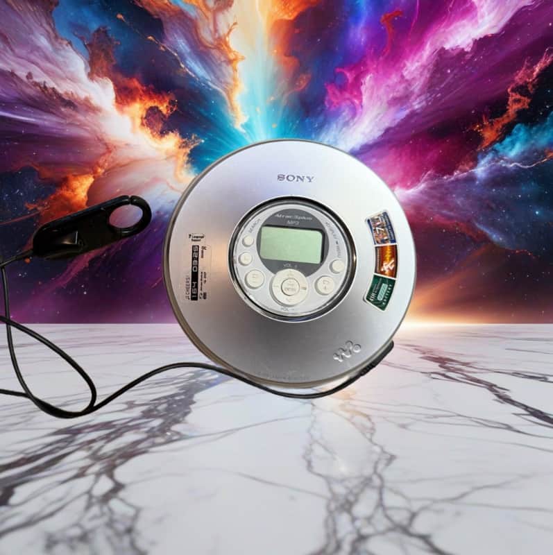 Sony PSYC D-NE320 Atrac3plus MP3 Portable CD Player Walkman Remote Adapter Works