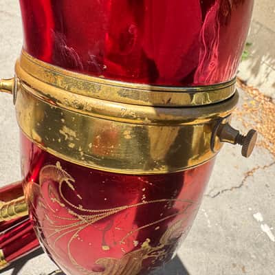 Conn Panamerican 32K 1950s-60s - Metallic Red Lacquer with Deluxe Engraving image 5
