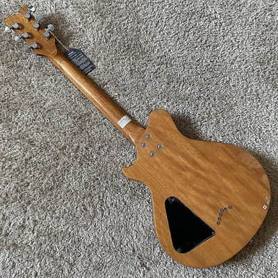 Sakura Burl Wood Top Electric Guitar HH, Mahogany Body, String Through Bridge, Rosewood Fingerboard 22 Frets image 4