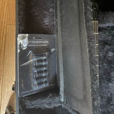 Rare Gibson: 1996 M-III All American - triple humbuckers in ebony, with matching Steinberger gearless locking tuners and locking trem. image 5