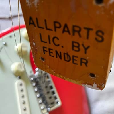 MJT VTS Stratocaster in Coral Red with CS body, Fender Vintage Noiseless Pickups and All Parts neck. Stratocaster 2018 onwards - Custom Relic image 14