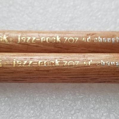Vintage RARE! PRO-MARK * ED SHAUGHNESSY * 1970s ? JAZZ ROCK 707 DRUMSTICKS *OAK?* Factory Matched Pair Pro Mark Drumsticks image 3