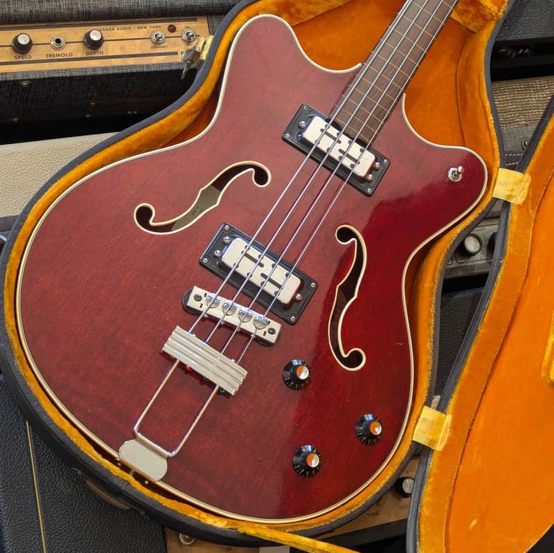Ovation 1223-2 Typhoon III 1968/69 - Wine Red Fretless image 1