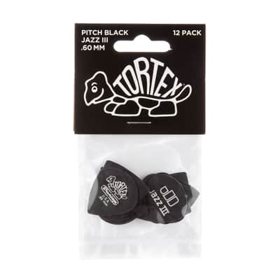 Dunlop 482P Pitch Black Jazz III .60 image 1