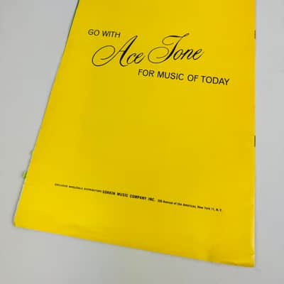 Ace Tone "Go With Ace Tone for Music of Today" Catalog 1966 image 2