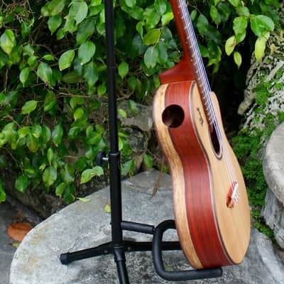 Custom Handmade Solid Cocobolo Rosewood Baritone Ukulele w/t Cutaway image 6