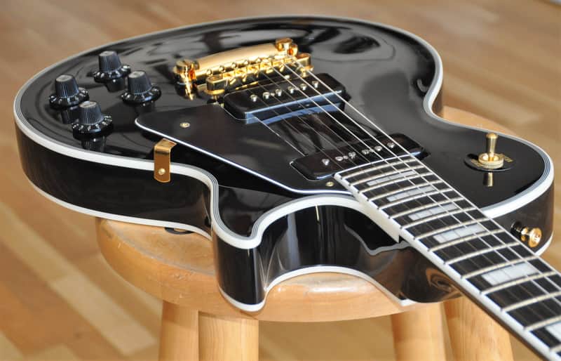 ESP EDWARDS LP130CD/P BK P90 Black Beauty / Made In Japan / Les