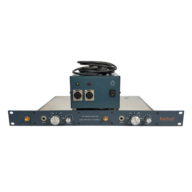 Brent Averill Pair Vintage Neve 1272 Mic Preamp/DI & BAE PSU image 1