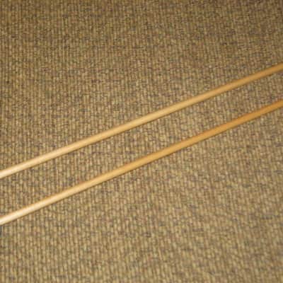 one pair of new old stock near A+ Mike Balter MB6B (6B) Hard Keyboard Mallets - 1" diameter Oval Gray Rubber HEADS and Natural Birch HANDLES (for Xylophone, Bells) mid to late 1990s (+ packaging) Unwound Series image 14