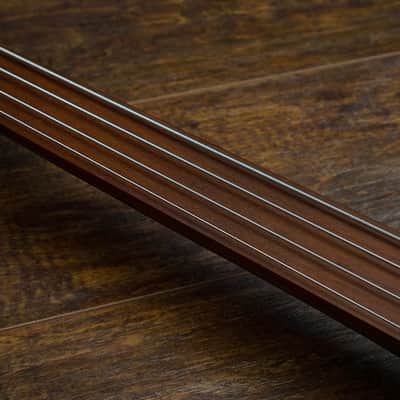 Left Handed Fretless Walnut Fiddle Handmade Wishbass (Refinished!) image 6
