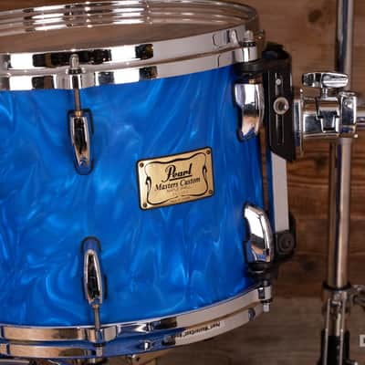 PEARL MASTERS MMX 4 PIECE CHAD SMITH LIMITED EDITION DRUM KIT, PEACOCK SWIRL (PRE-LOVED) image 6