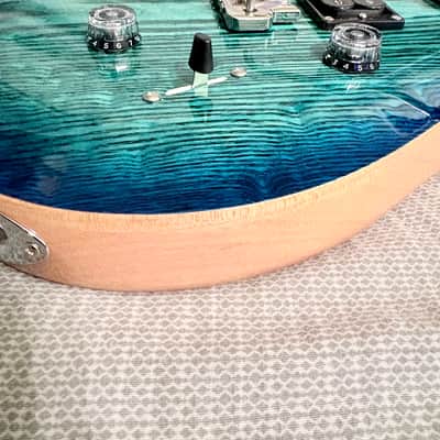 PRS SE Custom 24 Burled Ash Limited Edition 2025 - Lake Blue image 3