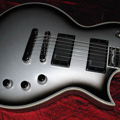 ESP LTD EC1000 Deluxe Electric Guitar Silver Sunburst EMGs image 9