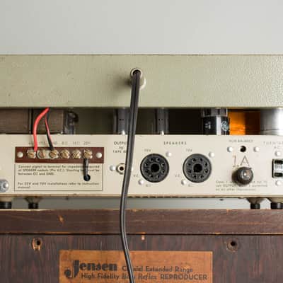 Newcomb Pathfinder Model E-20 w/ Jensen Imperial Reproducer CA-12 Speaker Owned and Used by Tom Verlaine Head and Cabinet Amplifier, c. 1940s/1965. image 17