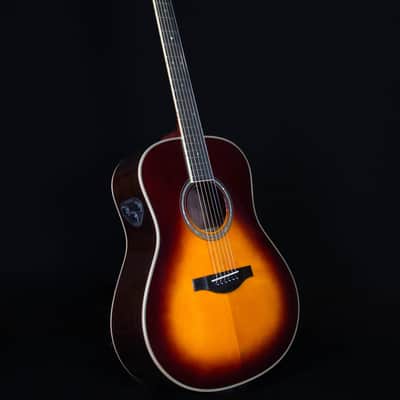 Yamaha LL-TA TransAcoustic Dreadnought, Brown Sunburst with Hard Bag image 8