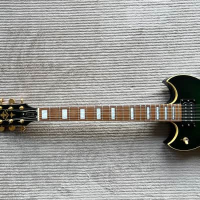 Yamaha SG700S in Rare Trans Green with Case – MIJ November 1998 image 3