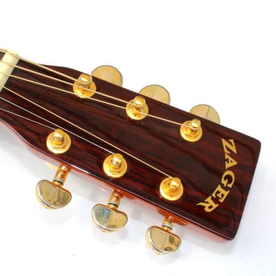 Zager Zad-80ce acoustic electric guitar cutaway w/ Zager Case image 6