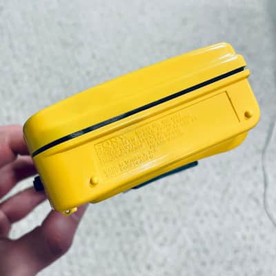Sony WM-AF54 [COLLECTIBLE] Walkman Cassette Player, Top Yellow, Working ! image 14