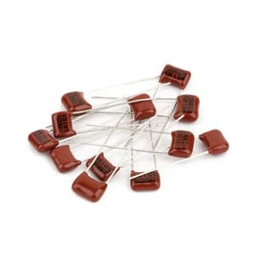 Genuine Fender Metalized Polyester Film Radial .022 uF Capacitors, Set of 12