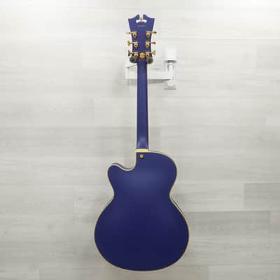 D'angelico Deluxe 175 Semi-hollowbody Electric Guitar - Matte Blue image 8