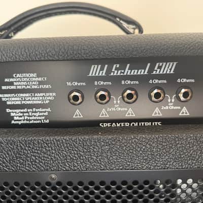 Mad Professor Old School 51 RT-Head 51W Tube Guitar Amp Head - Black and Beige + Original Reverb and Tremolo Foot Switch image 9