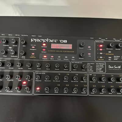 Dave Smith Instruments Prophet 08 Desktop 8-Voice Desktop Synthesizer 2008 - 2011 - Black with Wood Sides image 1