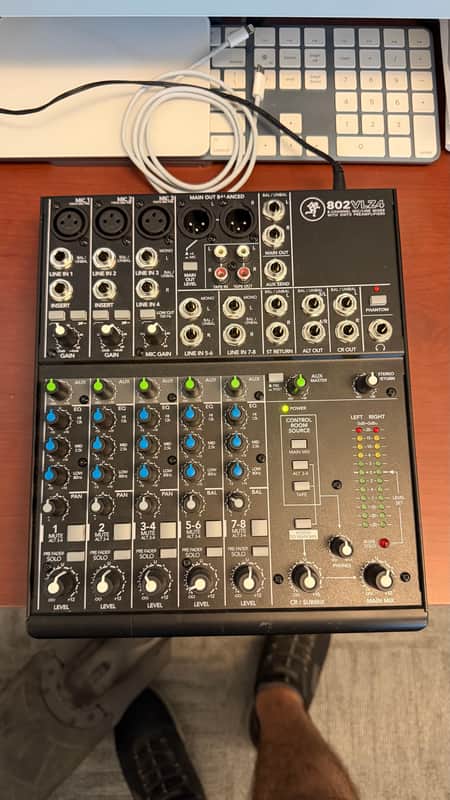 Mackie 802VLZ4 8-Channel Mic / Line Mixer 2014 - Present - Black image 1