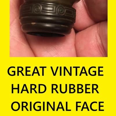 RARE SERIAL NUMBER ONLY ON 1ST YEAR SELMER AIR FLOW ( UNIQUE )SCROLL ALTO SAXOPHONE HARD RUBBER MOUTHPIECE LARGE CHAMBER B STAR FREE SHIP ORG. FACE EXCELLENT image 9